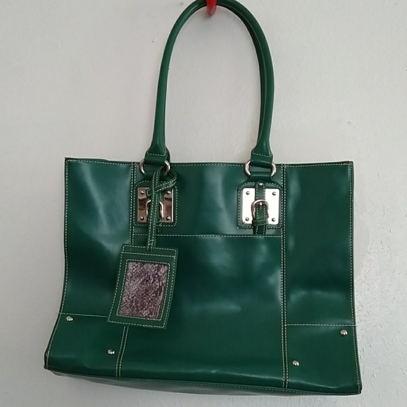 Wilsons Leather Handbags - Gorgeous emerald green wilson leather bag